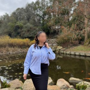 chemise bleu ciel rayé