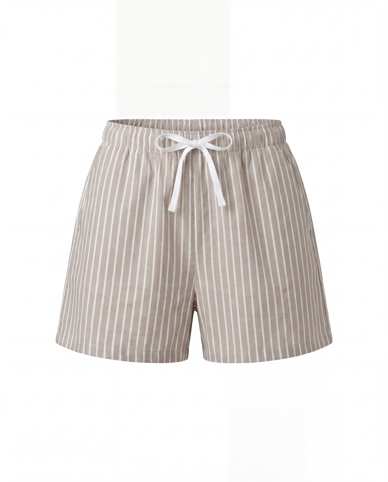 Short rayé kaki Mellari — détail